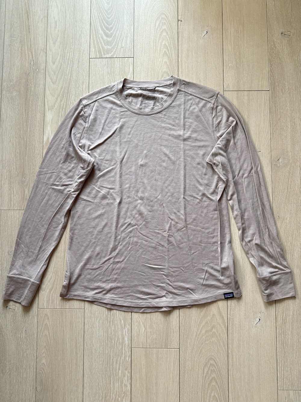 Patagonia Capilene Cool Merino Long Sleeve Shirt in Light Brown Women’s Size M